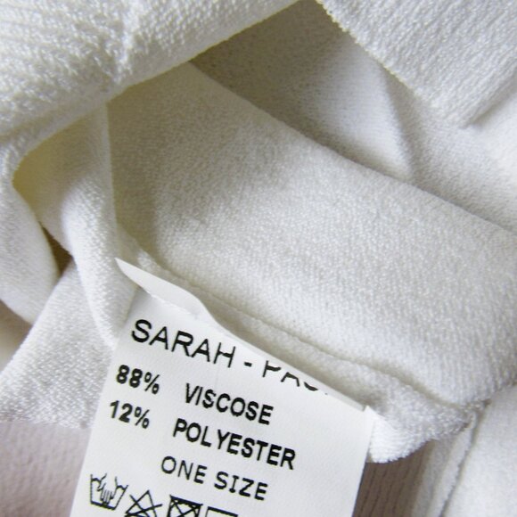 Sarah Pacini womens  top(sweater) one size White  long sleeve, sz. S, - Picture 5 of 7